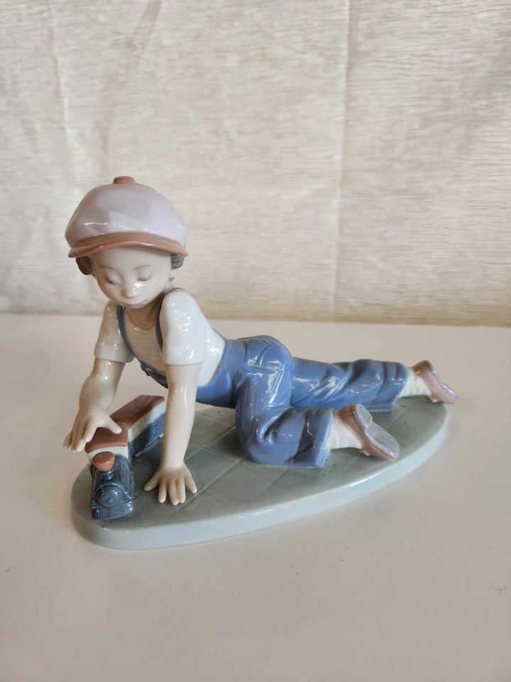 All Aboard Porcelain Figurine by Lladro, 1992