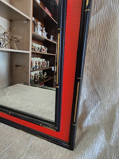 Red/Black  Rectangular Mirror