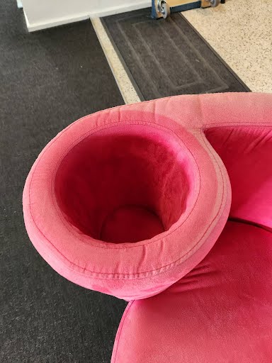 Curved Upholstery Chair