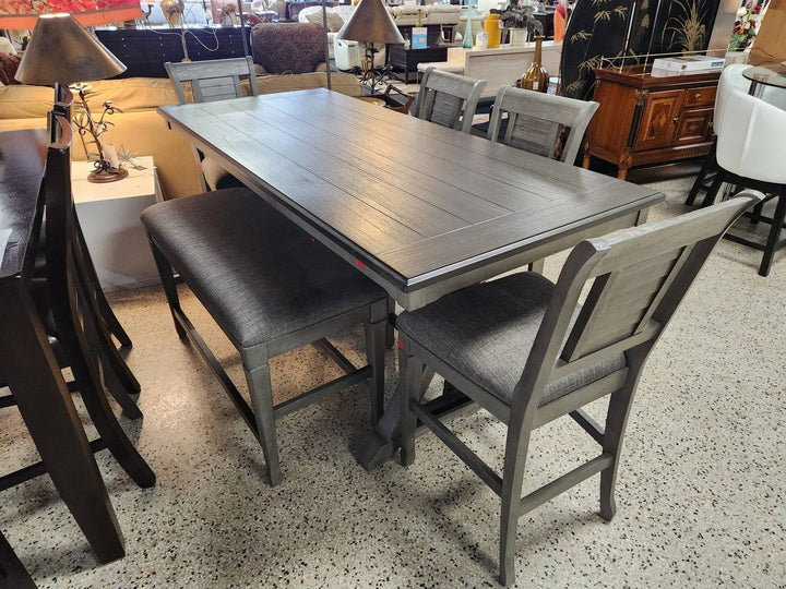 6 Piece Cindy Crawford Counter Table Set