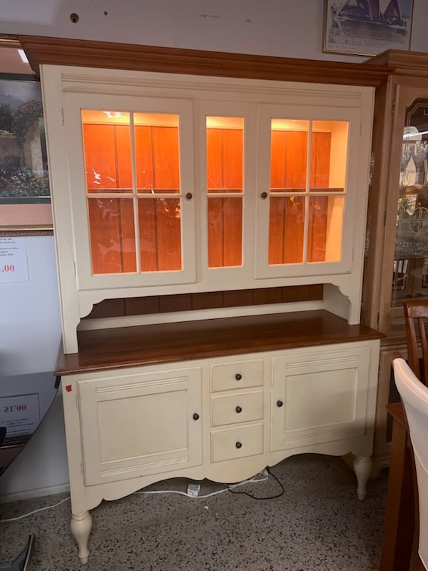 Ethan Allen China Cabinet Country French