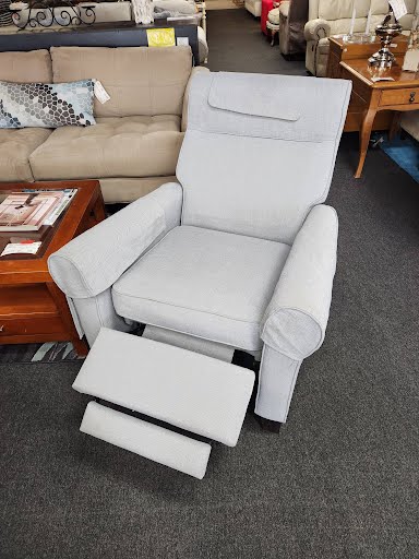 Blue/Grey Recliner