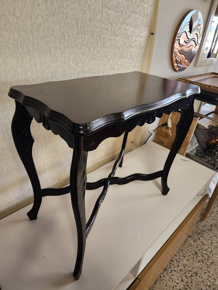 Slim Black End Table