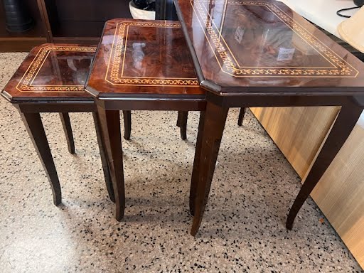 3 PIece Dark Nesting Table