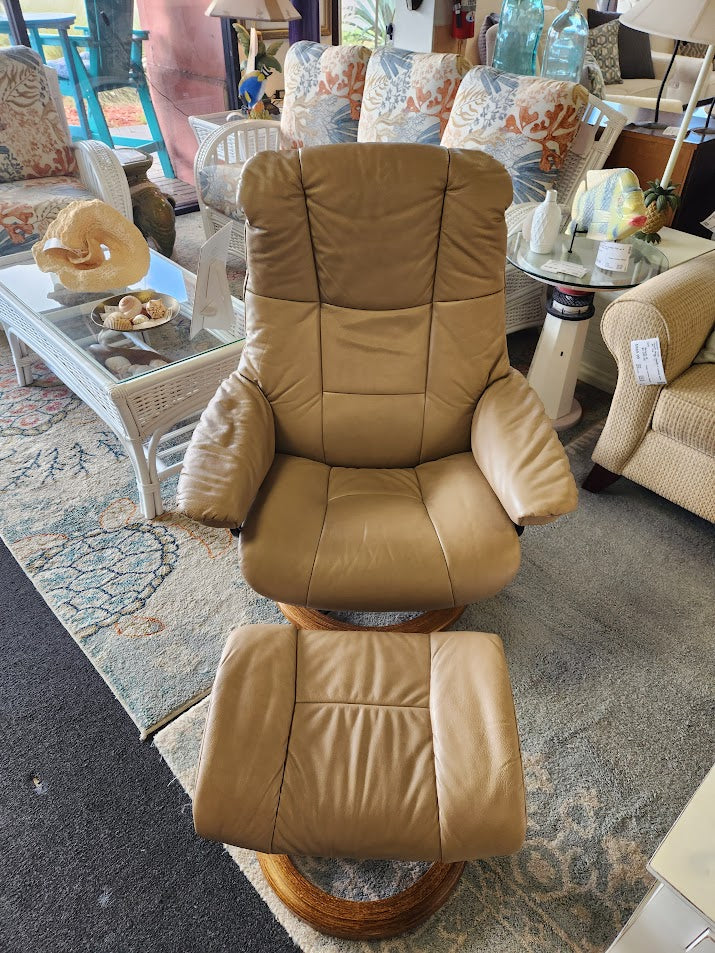 Tan Leather Ekornes Chair