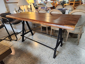Acacia Wood Top Counter Table