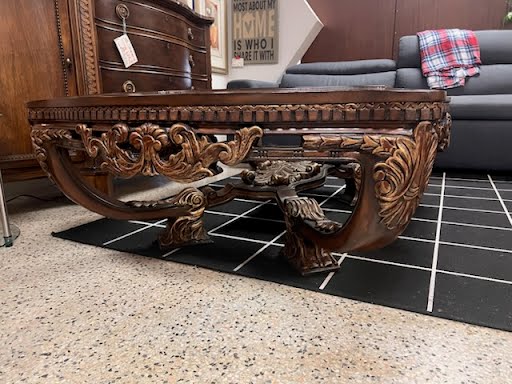 Coffee Table Brown Dark Large