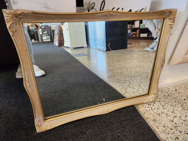 Antique Framed Metal Mirror