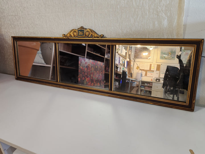 Mirror With Gold Accent