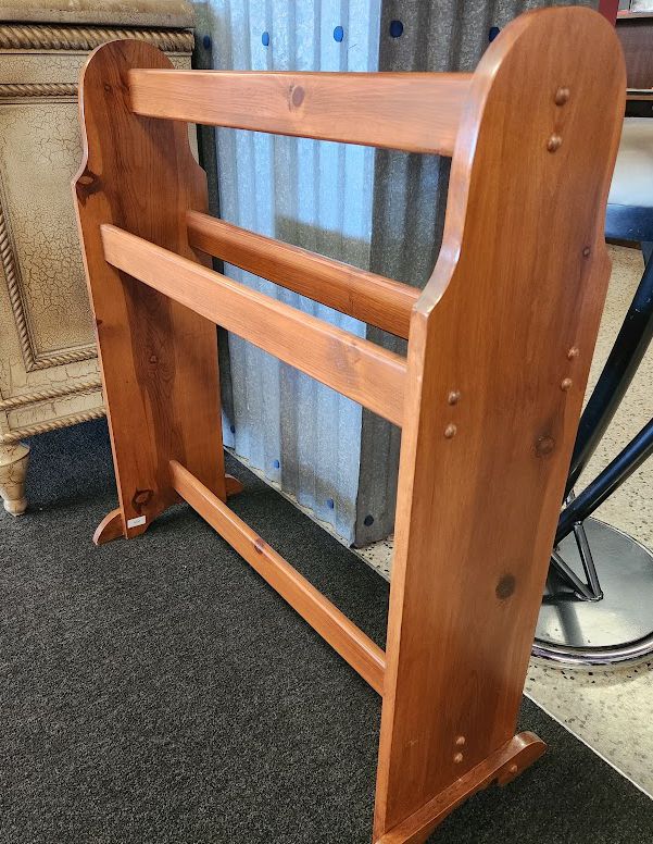 Vintage Wood Quilt Rack