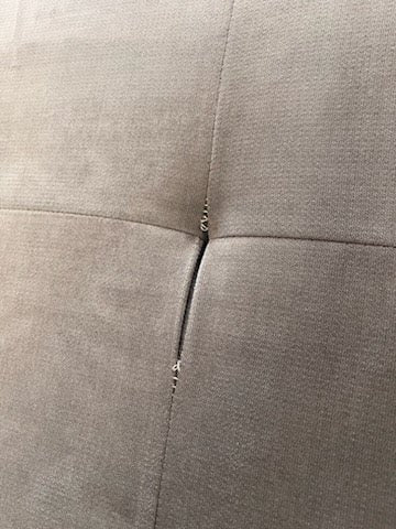 Sectional Grey Tufted U Shape