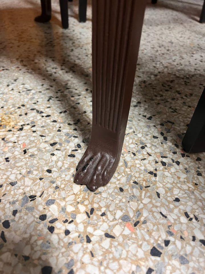 60" Round Glass Top Dining Table