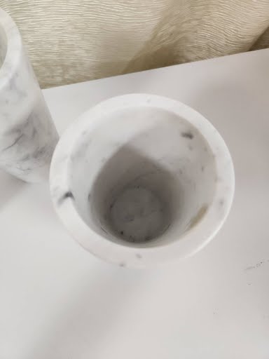 White marble 6.5" height Vase