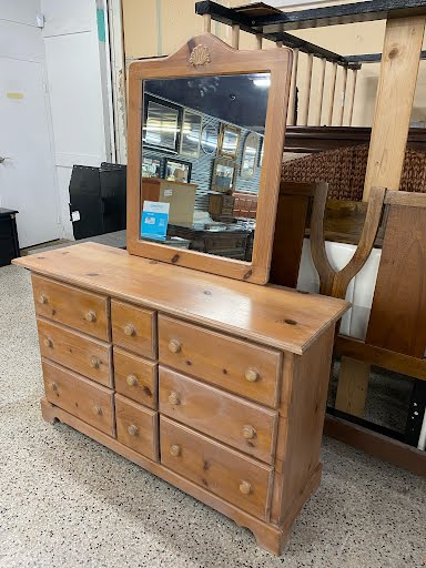 9 drawer Dresser with mirror