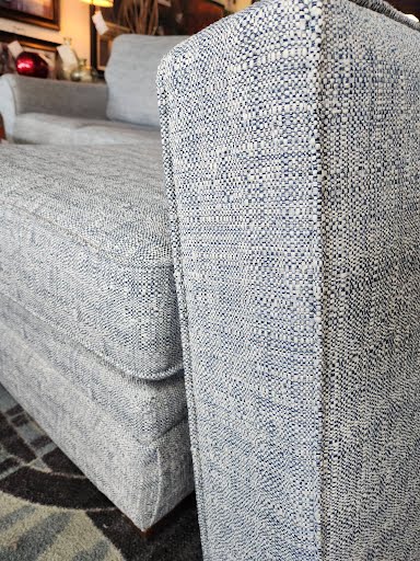 83W" Sofa w/ Chaise - Denim Blue