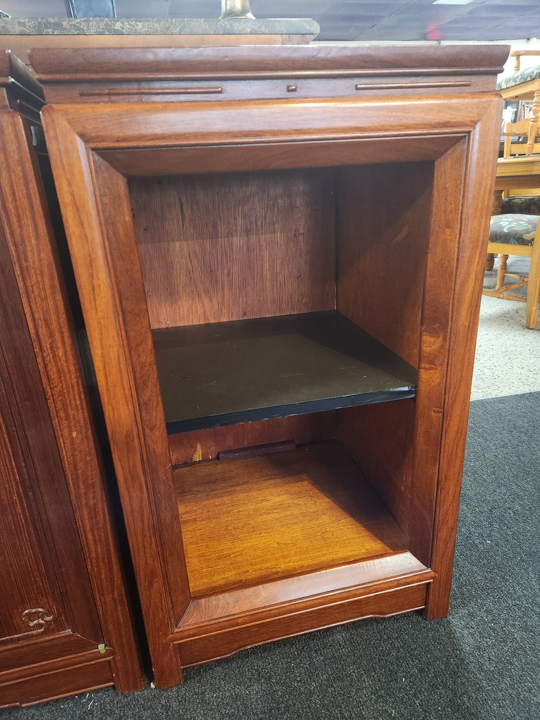 1960's George Zee Rosewood Oriental style stereo Cabinet
