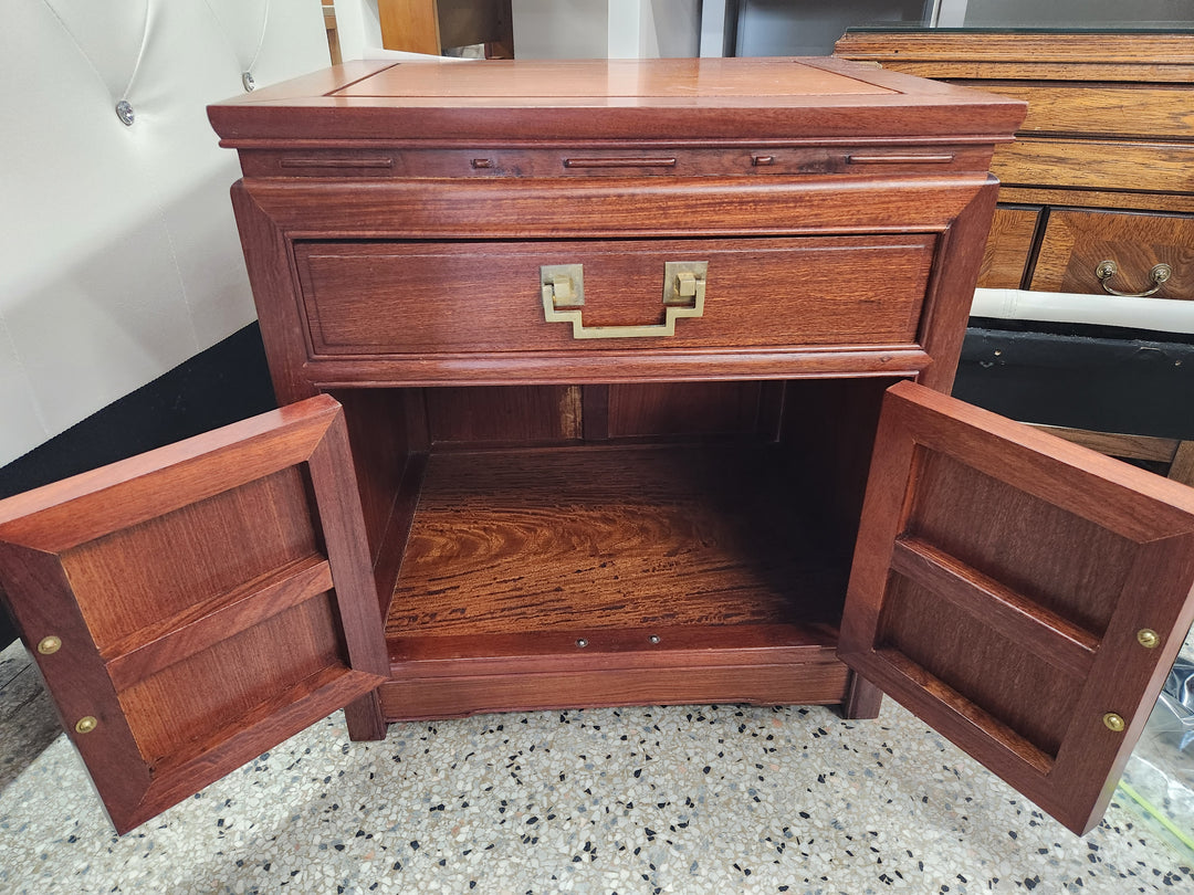 1960's George Zee Rosewood oriental Nightstand