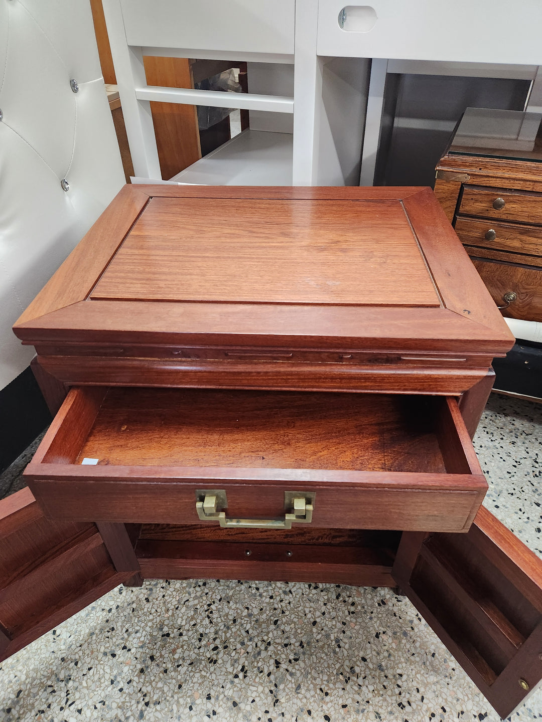 1960's George Zee Rosewood oriental Nightstand