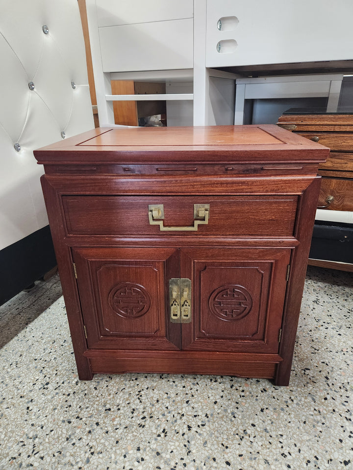 1960's George Zee Rosewood oriental Nightstand