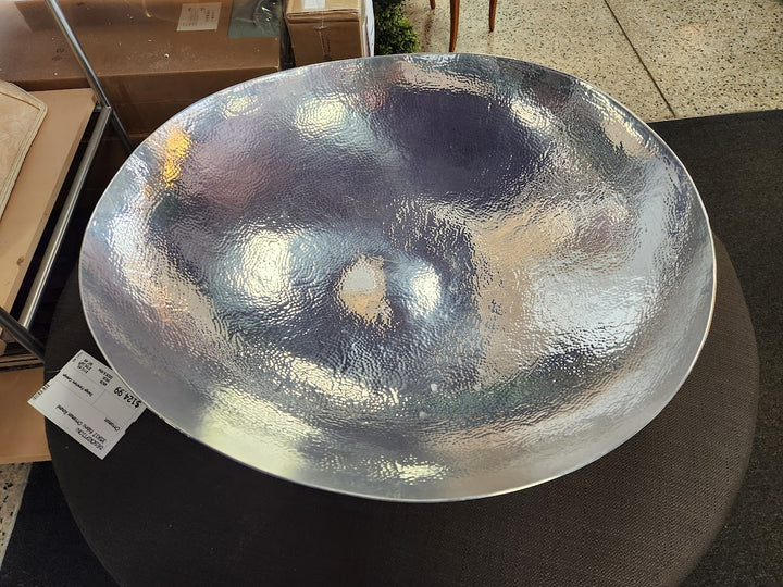 Large Silver Bowl Centerpiece