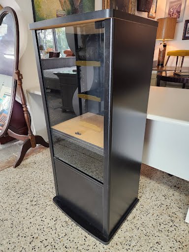 Glass Door Stereo Cabinet