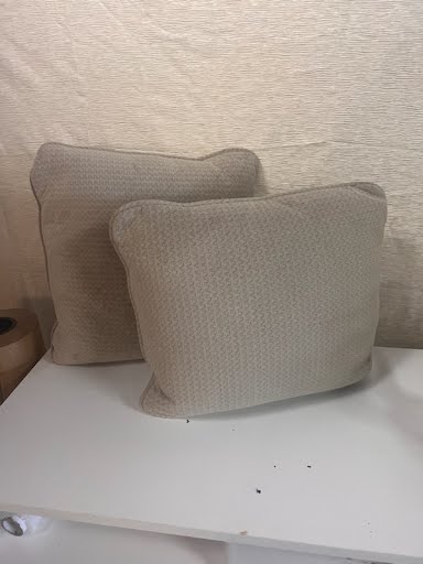 Set of Two | 20" Throw Pillows - Taupe