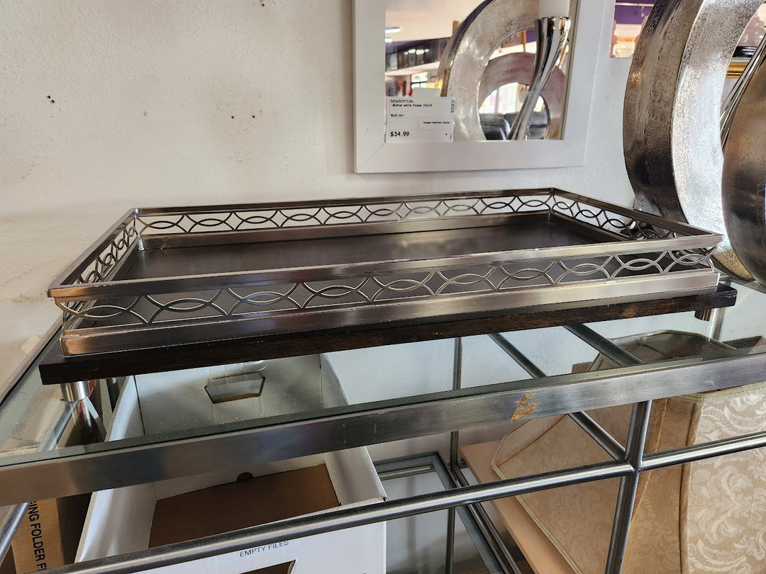 Nickle & Wood Tray