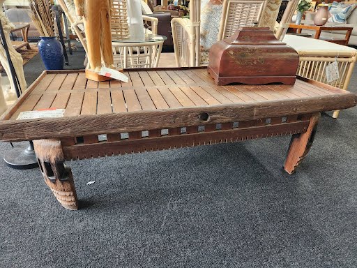 Wagon Wheel Wood Coffee Table