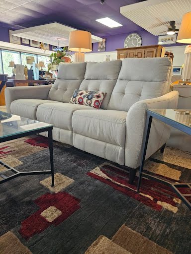 Grey Double Recliner Sofa