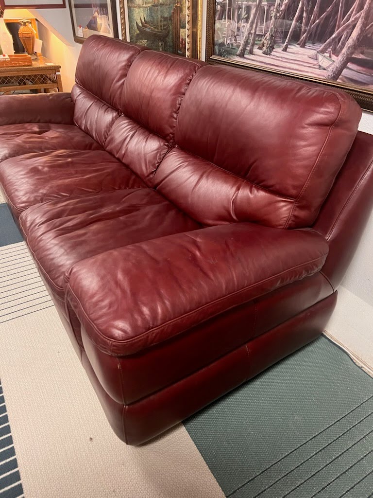 Sofa Red Leather