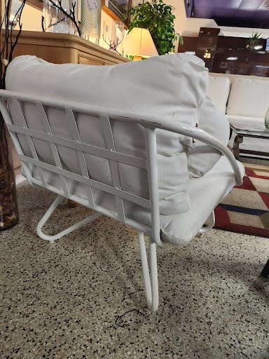 SET OF 2 White Novogratz Teddi Outdoor Chairs