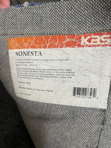 Sonesta Blue School of Fish Rug, 7.6 x 9.6
