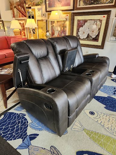 Love Seat - Wales Love Seat Recliner Manual, Lapis