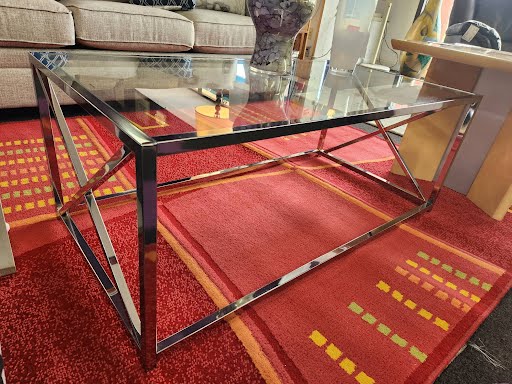 Coffee Table Chrome Glass