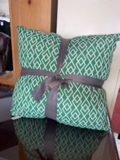 2 pack - Indoor Outdoor Tribal Green Throw Pillow