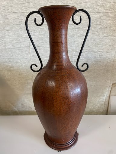 24" Brown Decorative Vase