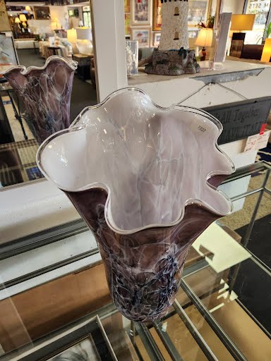 15H" Purple Glass Vase
