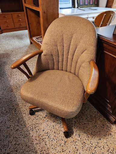 Set of Two | Chromecraft Wood Arm Chairs