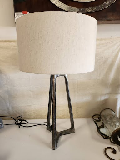 SET OF 2- Ashley Furniture Pewter Table Lamps
