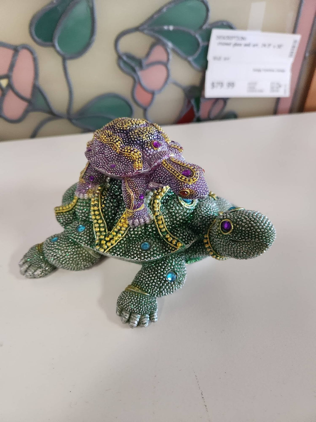 Jeweled Turtle Decor