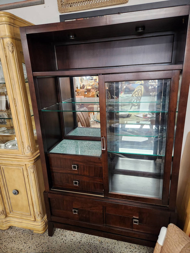 Rooms to Go China Cabinet Dark Wood