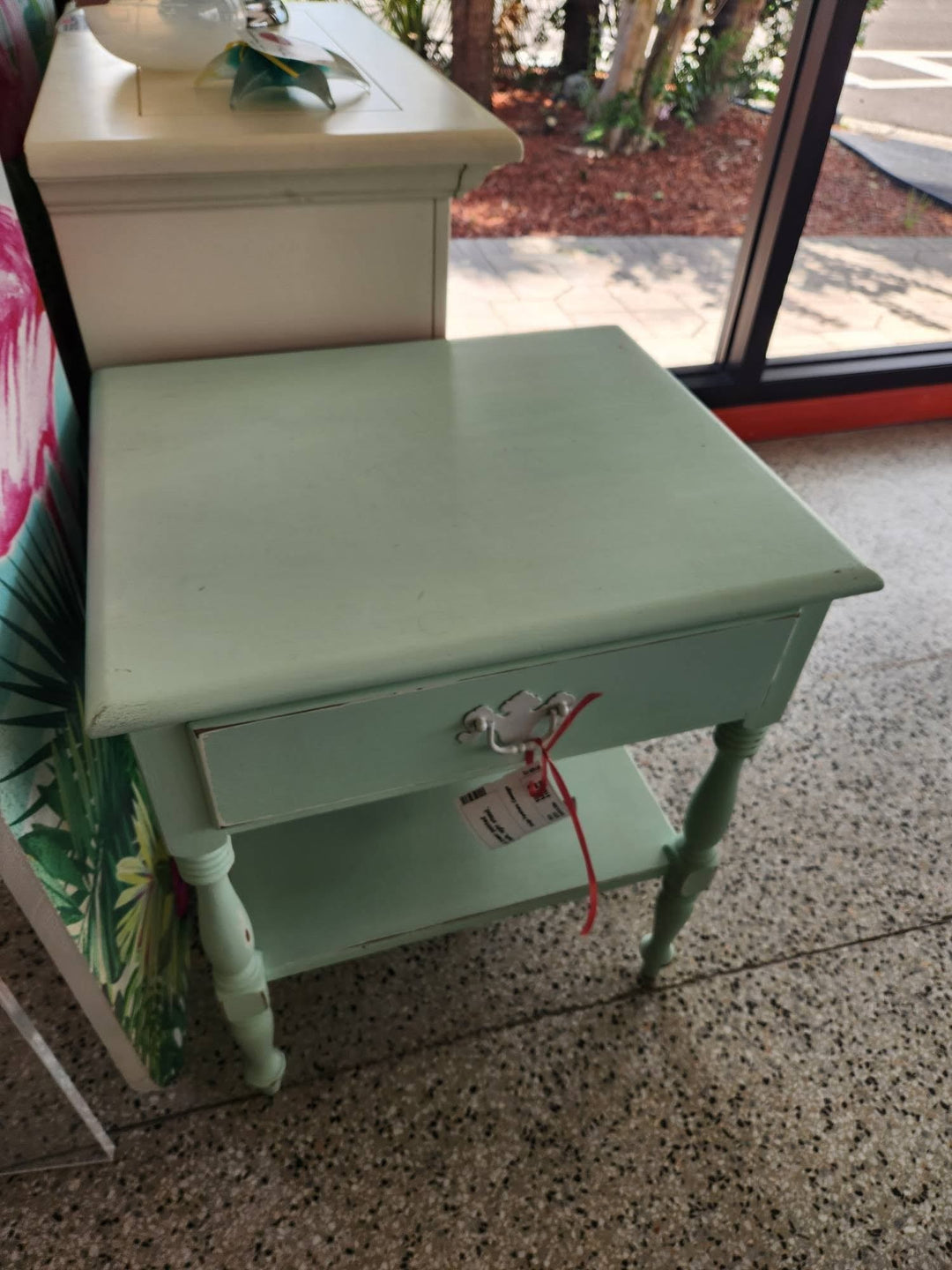 Ethan Allen Mint Painted Nightstand