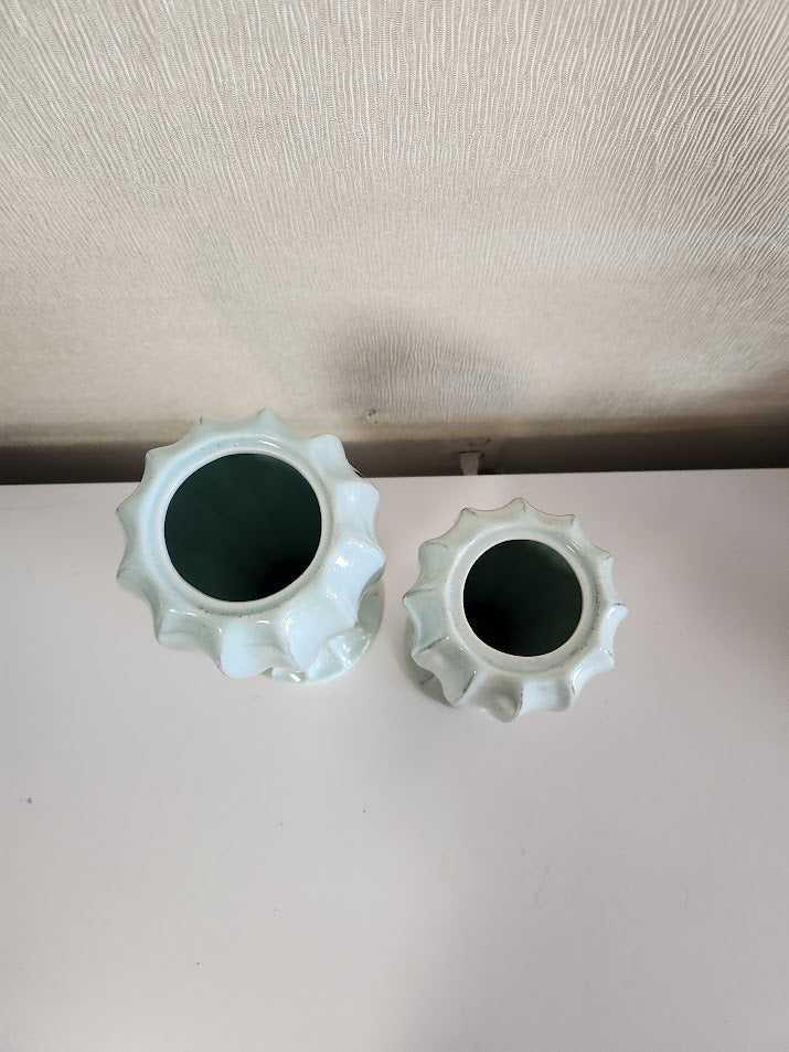 Sea Green Decorative Jars