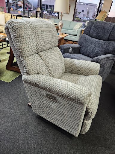 LA-Z-BOY Electric Recliner - Teal/Beige Pattern