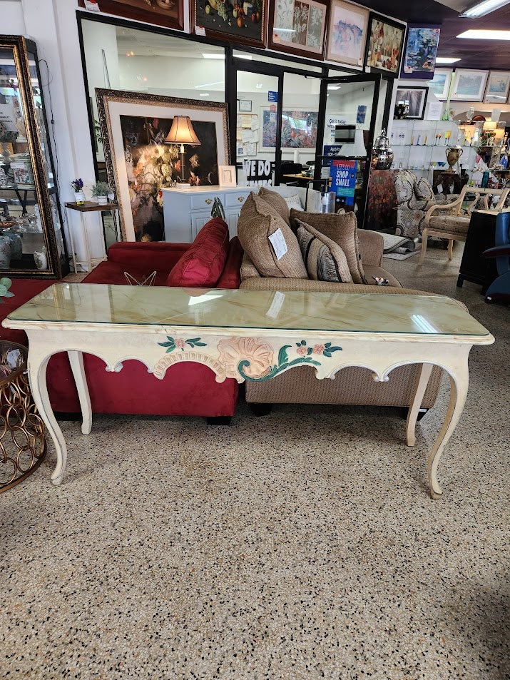 Faux Marble Console table