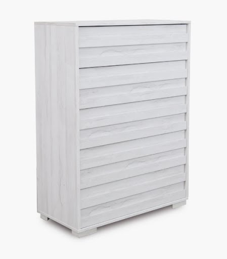 White Kane Furniture High Chest