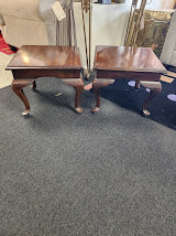 Short Square Wood End Tables
