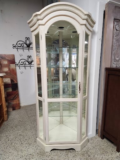 Corner Unit Cabinet - White Wash