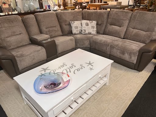 Montevallo Power Recliner Sectional - Greyish Brown