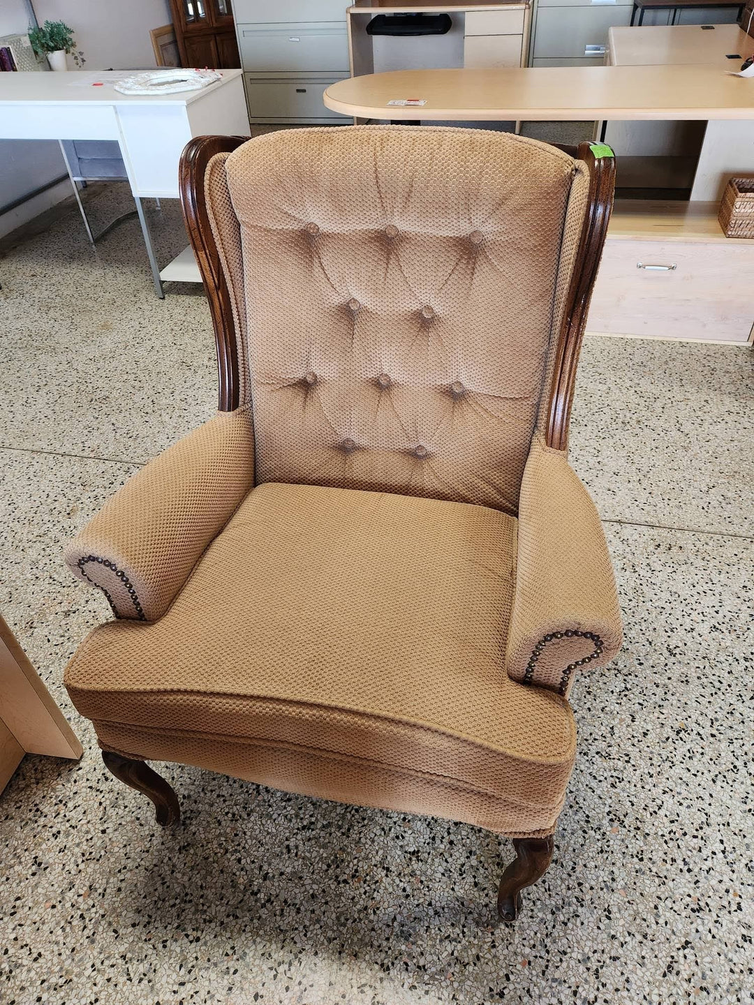 Vintage Tufted Back Chair